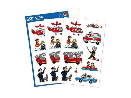 Avery papieretiket Z-design Kids pakje a 3 vel brandweer/politie