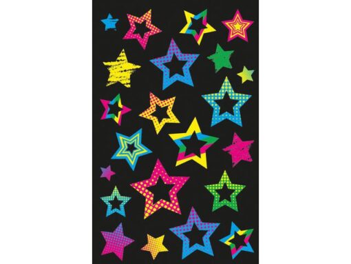 Avery Neon etiket Z-design Kids sterren pakje a 1 vel