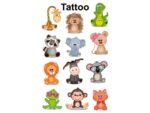 Avery Tattoo etiket Z-design Kids pakje a 1 vel dieren