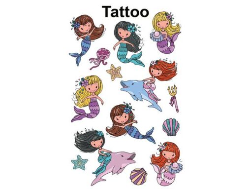 Avery Tattoo etiket Z-design Kids pakje a 1 vel zeemeerminnen