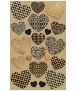 deels met glitters of reliëf. Formaat vel 76x120mm. Aantal vel 2. Motief kraft hartjes