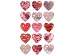 Avery Effectfolie Z-design Creative pakje a 1 vel hartjes rood/   roze