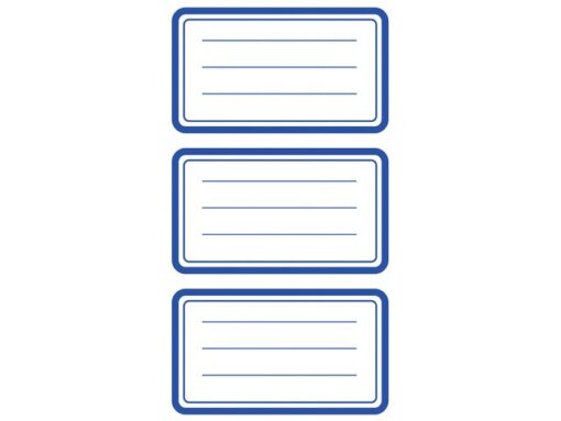 Avery boeketiket Z-design School pakje a 3 vel lichtblauw met kader