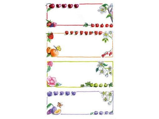 Avery huishoudetiket Z-design Home pakje a 3 vel kader zacht fruit