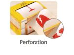 Waarschuwings etiket Avery 'Fragile' op rol in dispenser    74x100mm