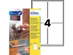 Antimicrobiële beschermfolie Avery 139x99,1mm transp.       permanent 40 labels 10 vel