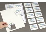 Badge etiket Avery 50x80mm 20 vel 10 etiketen per vel wit