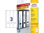 Ordnerrugetiket Avery 297x61mm wit 25 vel 3 etiketten per   vel