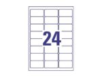Weerbestendig etiket Avery NP 63,5x33,9mm 20 vel 24         etiketten per vel