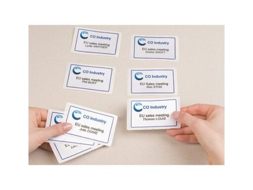 Badge etiket Avery 88,9x31mm 20 vel 16 etiketen per vel wit