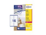 Adresetiket Avery QuickPeel 99,1x33,9 wit 40 vel 16         etiketten per vel