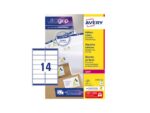 Adresetiket Avery QuickPeel 99,1x38,1 wit 100 vel 14        etiketten per vel