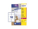 Adresetiket Avery QuickPeel 99,1x57 wit 100 vel 10          etiketten per vel