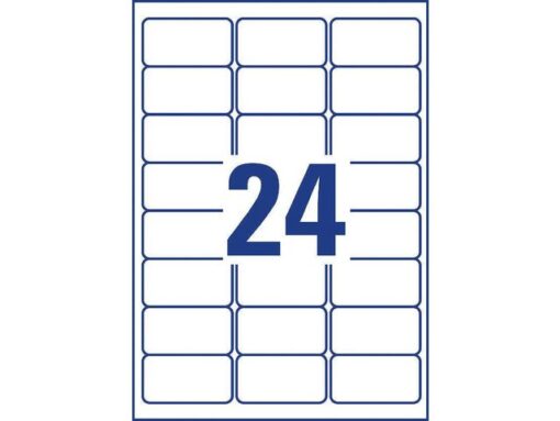 Diepvriesetiket Avery 63,5x33,9mm