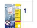 Bedrukbaar antimicrobiëel etiket Zweckform 210x297mm, wit   10 etiketten, 10 vel, perm.