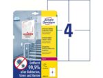 Bedrukbaar antimicrobiëel etiket Zweckform 105x148mm, wit   40 etiketten, 10 vel, perm.