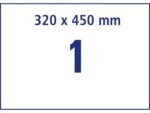 Bedrukbaar antimic. Folie Zweckform 320x450mm, transp. 5    vel, afneembaar