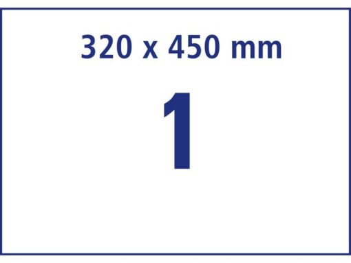 Bedrukbaar antimic. Folie Zweckform 320x450mm, transp. 5    vel, afneembaar