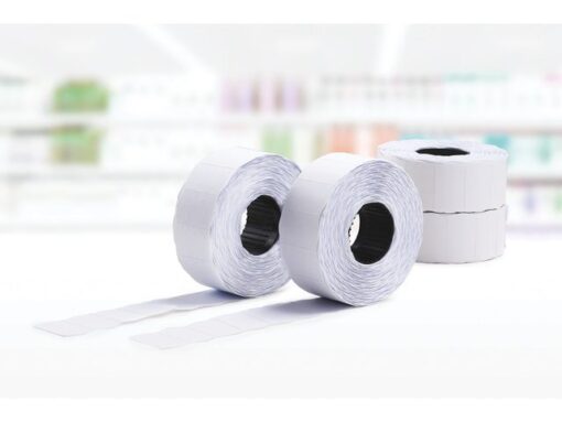 Prijstangetiketten Avery non-permanent 26x16mm wit 10 rol in doos