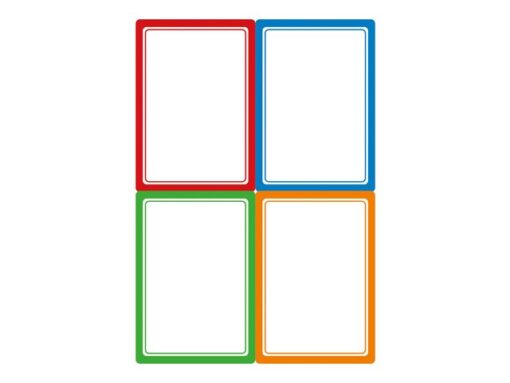 Vierkant etiket Avery 16stuks ultra sterk, 16 stuks, assorti