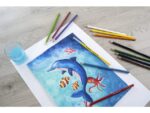 Aquarelpotlood Eberhard Faber kartonetui à 12 stuks met     penseel