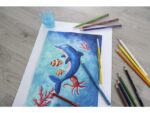 Aquarelpotlood Eberhard Faber kartonetui à 12 stuks met     penseel