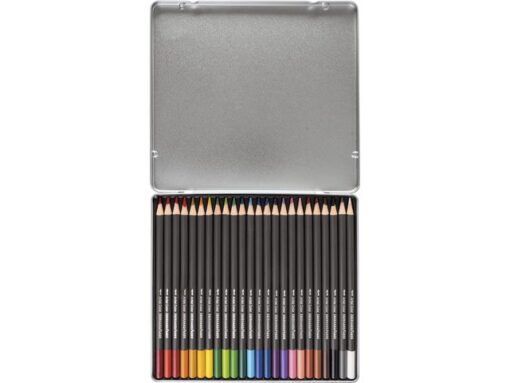 Aquarelpotlood Eberhard Faber Artist Color metalen etui a   24 stuks