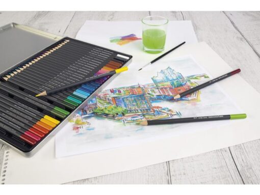 Aquarelpotlood Eberhard Faber Artist Color metalen etui a   36 stuks