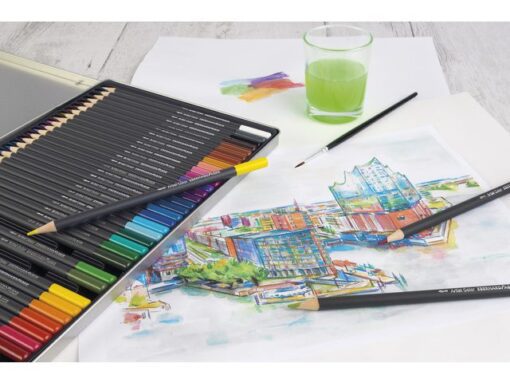 Aquarelpotlood Eberhard Faber Artist Color metalen etui a   36 stuks