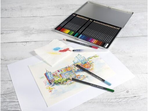 Aquarelpotlood Eberhard Faber Artist Color metalen etui a   36 stuks