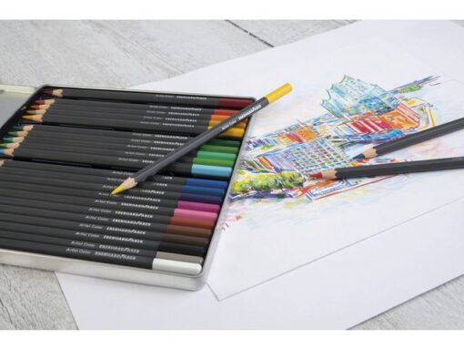 Kleurpotloden Eberhard Faber metaaletui a 24 stuks