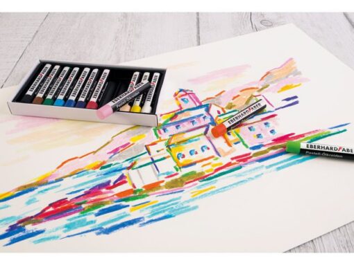 Oliepastelkrijt Eberhard Faber Artist Color 11mm doos a 12  st assorti