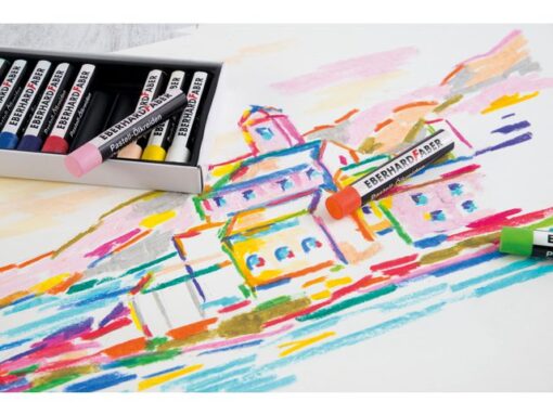 Oliepastelkrijt Eberhard Faber Artist Color 11mm doos a 12  st assorti