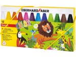Waskrijt Eberhard Faber driekantig watervast etui à 12 stuks