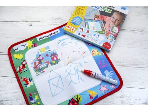 Tekenmat Eberhard Faber Aquafun 32x32cm incl. 1 waterstift