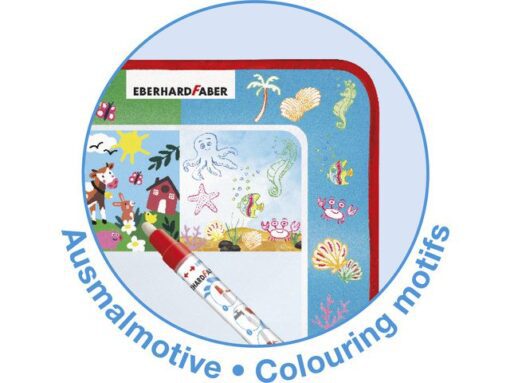Tekenmat Eberhard Faber Aquafun 32x32cm incl. 1 waterstift