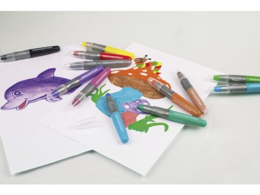 Gelkleurpotloden Eberhard Faber 12 kleuren in plastic etui