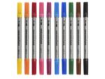 Viltstiften Eberhard Faber duo 0,8+1-3mm assorti etui à     10stuks