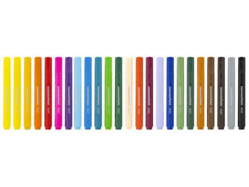 Viltstiften Eberhard Faber Jumbo 2mm 24 kleuren in kunststof etui