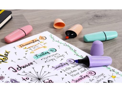 Tekstmarker Eberhard Faber mini pastel etui 6st.