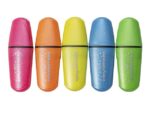 Tekstmarker Eberhard Faber mini glitter neon etui 5 stuks