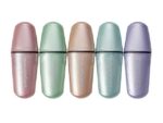 Tekstmarker Eberhard Faber mini glitter pastel etui 5 stuks