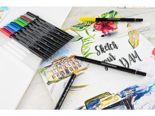 Sketch marker Eberhard Faber 12 stuks assorti kleuren