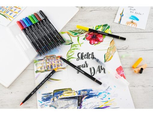 Sketch marker Eberhard Faber 12 stuks assorti kleuren