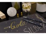 Metallic Marker Eberhard Faber duo goud en zilver op blister