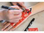 Tattoo stift Eberhard Faber 2st. zwart op kaart.