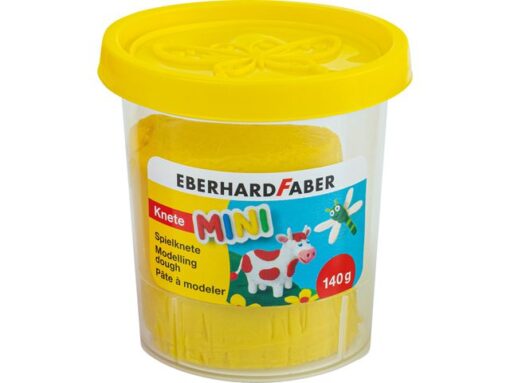 Kinderklei Eberhard Faber in beker,140gr wit, geel, rood,   blauw