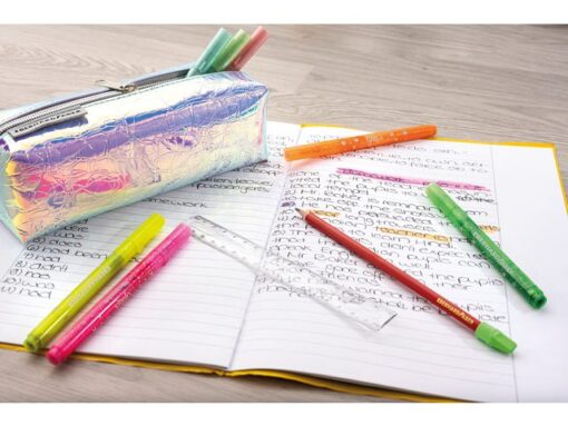 Etui Eberhard Faber Flip Flop zilver (leeg)