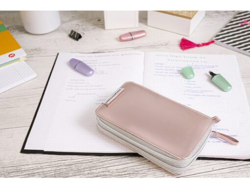 Etui Eberhard Faber gevuld 24 delig, 2 laags rosé gold      Double Decker rosé gold shine 24 stuks