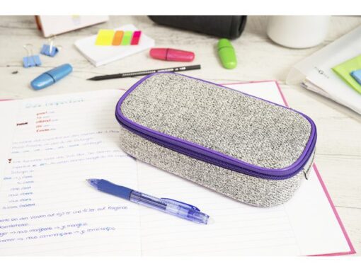 Schooletui leeg Eberhard Faber jumbo X-style Pro grijs/paars